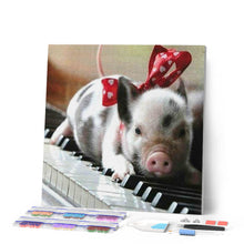 Load image into Gallery viewer, Diamond Painting - Pig and Piano