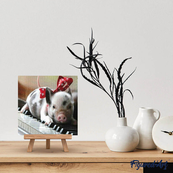 Diamond Painting - Pig and Piano
