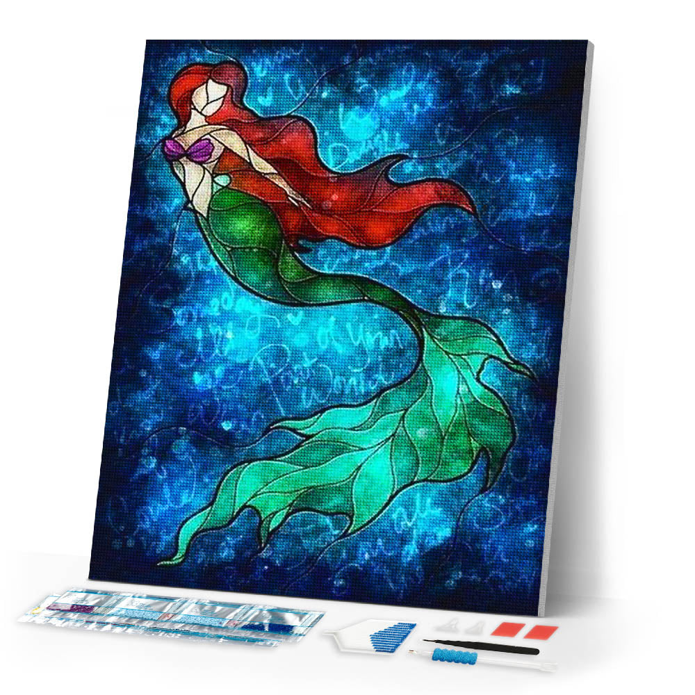 Diamond Painting | Diamond Painting - Mermaid under the Water | Diamond Painting Romance romance | FiguredArt