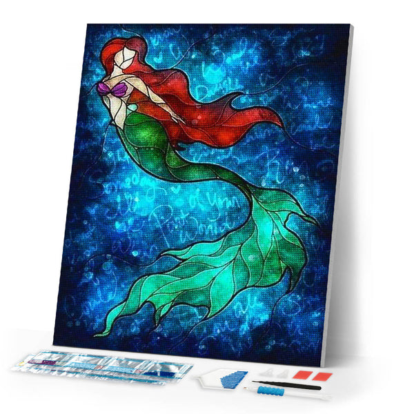 Diamond Painting | Diamond Painting - Mermaid under the Water | Diamond Painting Romance romance | FiguredArt