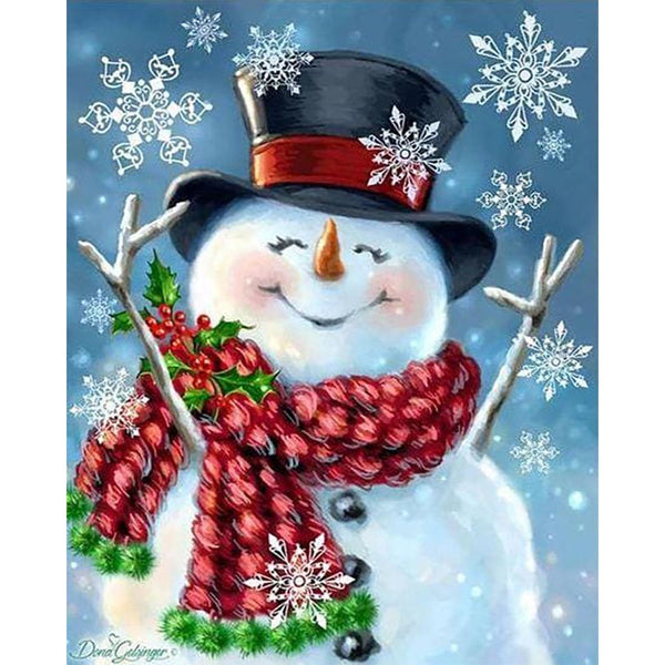 Diamond Painting - Happy Snowman