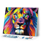 Diamond Painting | Diamond Painting - Lion Pop Art | animals Diamond Painting Animals lions pop art | FiguredArt