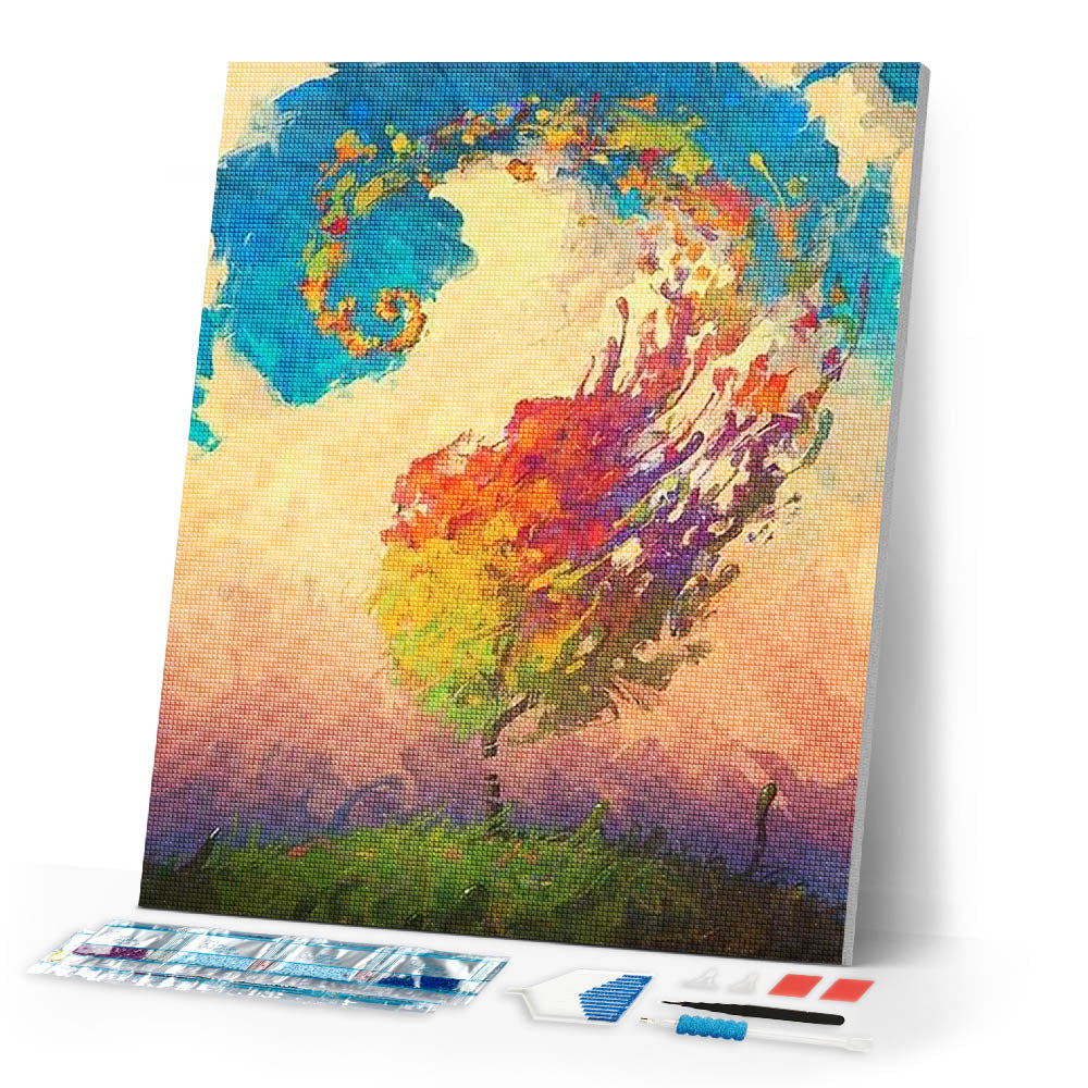 Diamond Painting | Diamond Painting - Tree Design | Diamond Painting Landscapes landscapes trees | FiguredArt
