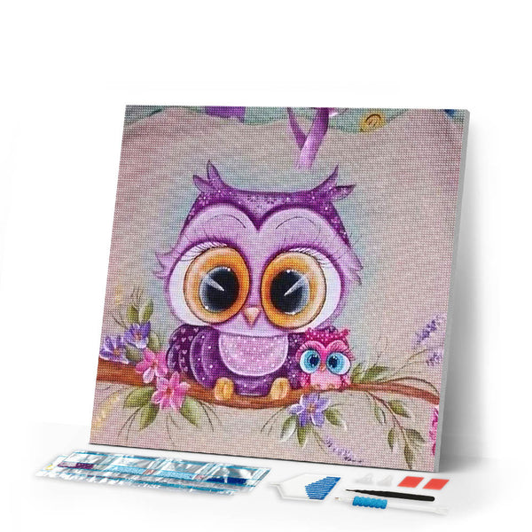 Diamond Painting | Diamond Painting - Birds and Big Eyes | animals birds Diamond Painting Animals | FiguredArt