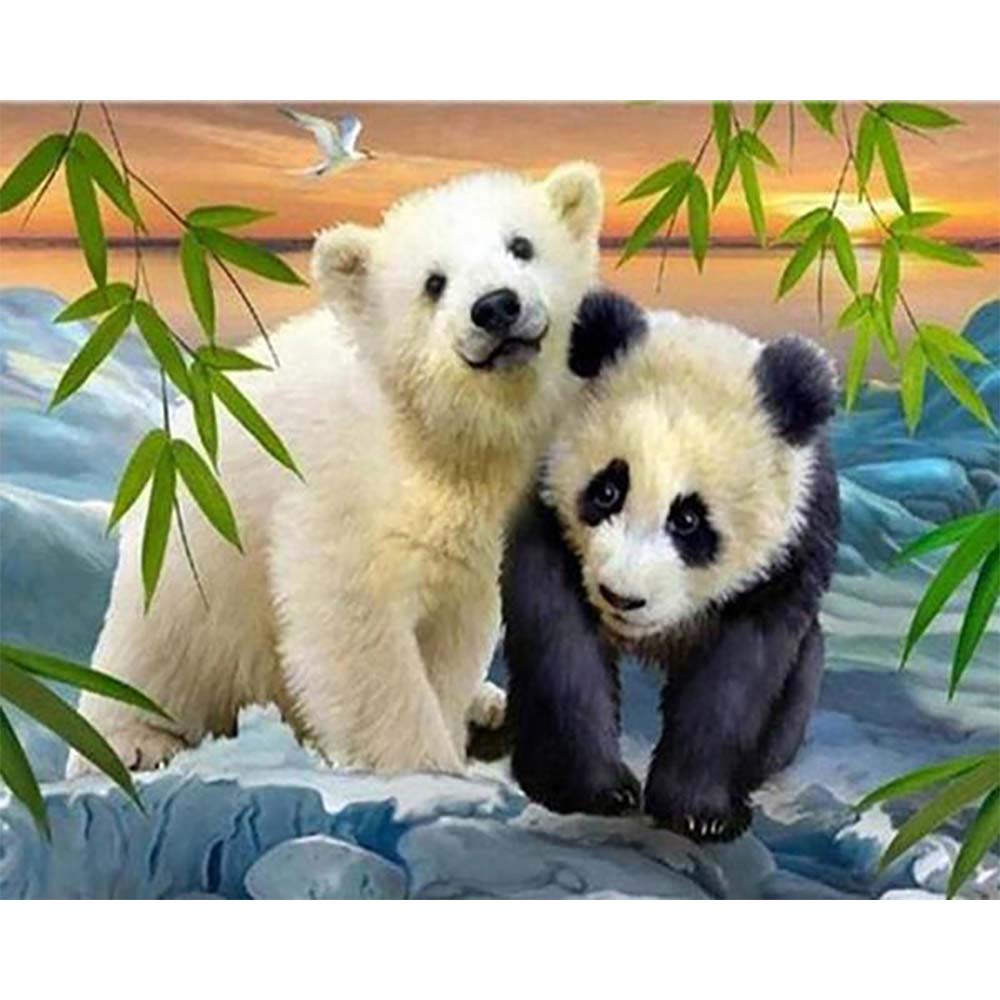 Diamond Painting - Bear and Panda