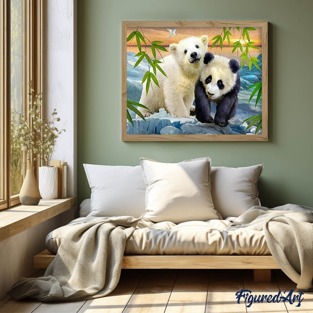 Diamond Painting - Bear and Panda