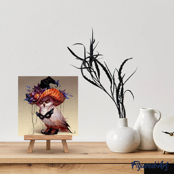 Diamond Painting - Bird with Hat