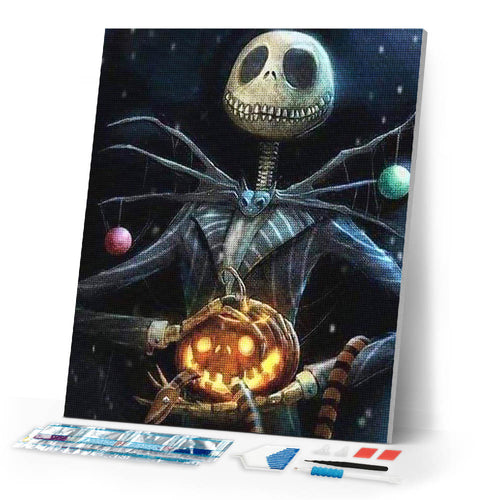 Diamond Painting | Diamond Painting - Halloween Skeleton | Diamond Painting Religion halloween religion | FiguredArt