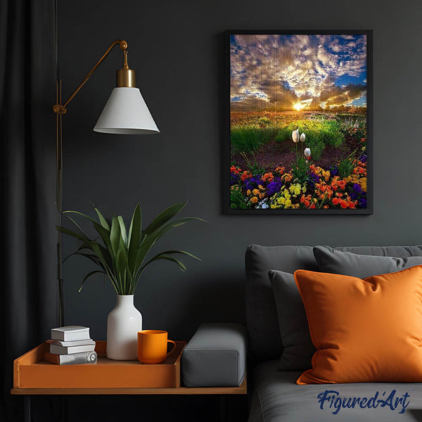 Diamond Painting - Field of Flowers
