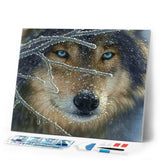 Diamond Painting | Diamond Painting - Face of Wolf | animals Diamond Painting Animals rabbits wolves | FiguredArt