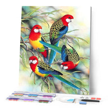 Load image into Gallery viewer, Diamond Painting - Parrots on Branch