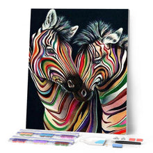 Load image into Gallery viewer, Diamond Painting - Couple of zebras