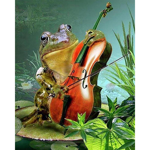 Diamond Painting - Frog and Violin