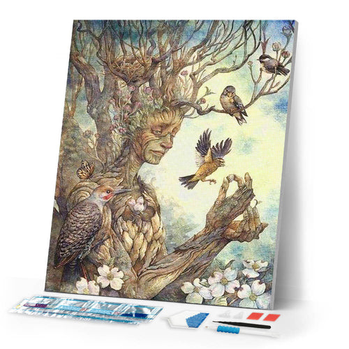 Diamond Painting | Diamond Painting - The Woman Tree | animals Diamond Painting Animals trees | FiguredArt