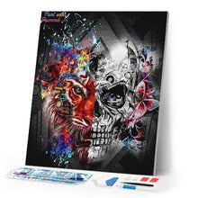 Load image into Gallery viewer, Diamond Painting | Diamond Painting - Lion and Skull | animals Diamond Painting Animals lions | FiguredArt