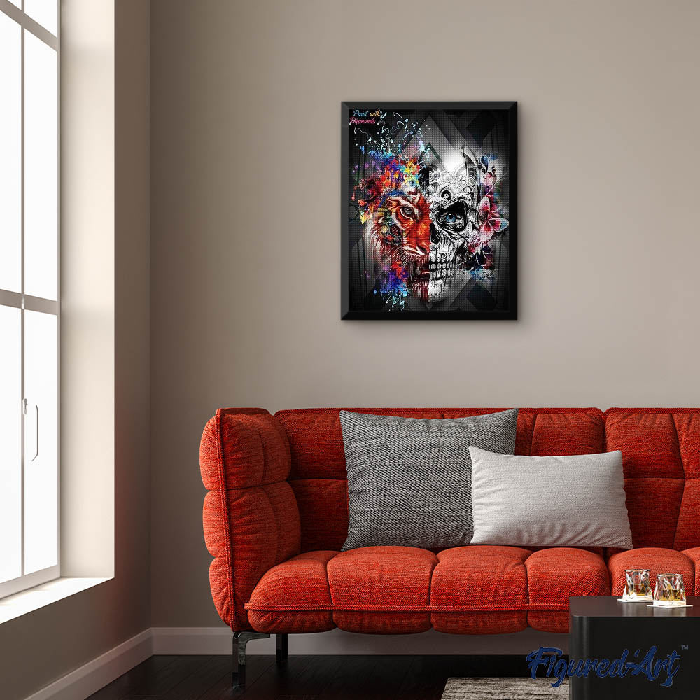 Diamond Painting - Lion and Skull