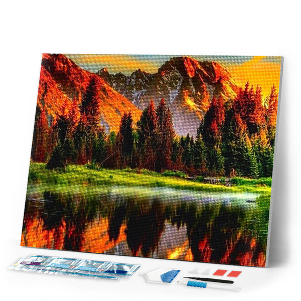 Diamond Painting | Diamond Painting - Mountains | Diamond Painting Landscapes landscapes mountains | FiguredArt