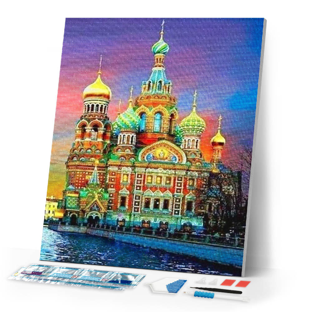 Diamond Painting | Diamond Painting - Moscow Kremlin | cities Diamond Painting Cities | FiguredArt
