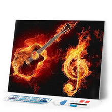 Load image into Gallery viewer, Diamond Painting | Diamond Painting - Fire Music | Diamond Painting Romance music romance | FiguredArt