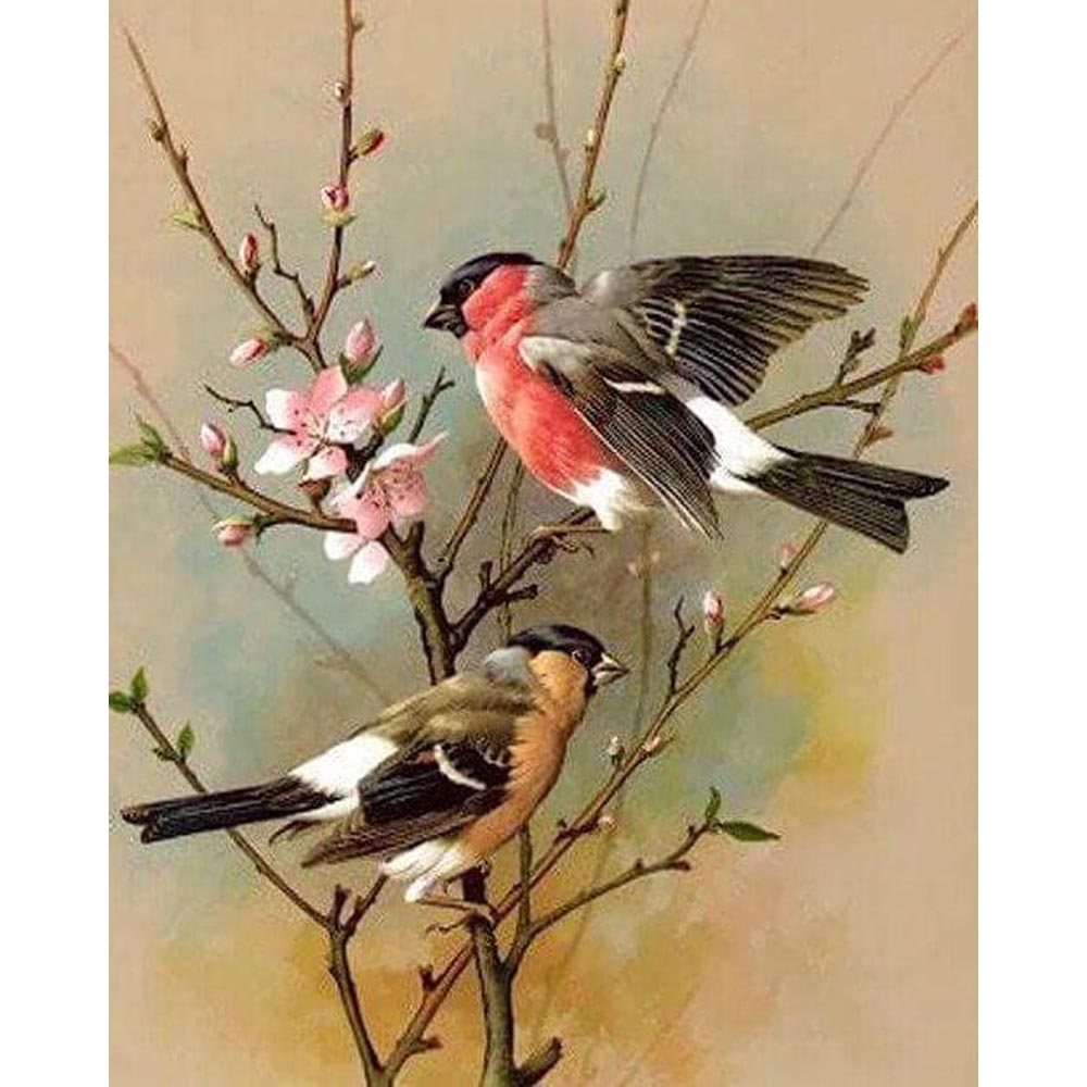 Diamond Painting - Birds on Branch