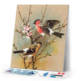 Diamond Painting | Diamond Painting - Birds on Branch | animals birds Diamond Painting Animals | FiguredArt