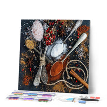 Load image into Gallery viewer, Diamond Painting - Spices and Spoons