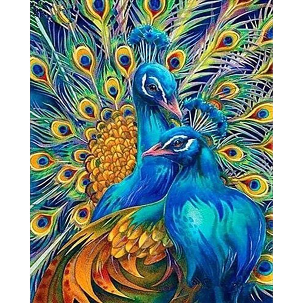 Diamond Painting - Couple of Peacocks
