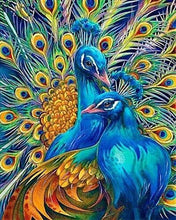 Load image into Gallery viewer, Diamond Painting | Diamond Painting - Couple of Peacocks | animals Diamond Painting Animals peacocks | FiguredArt