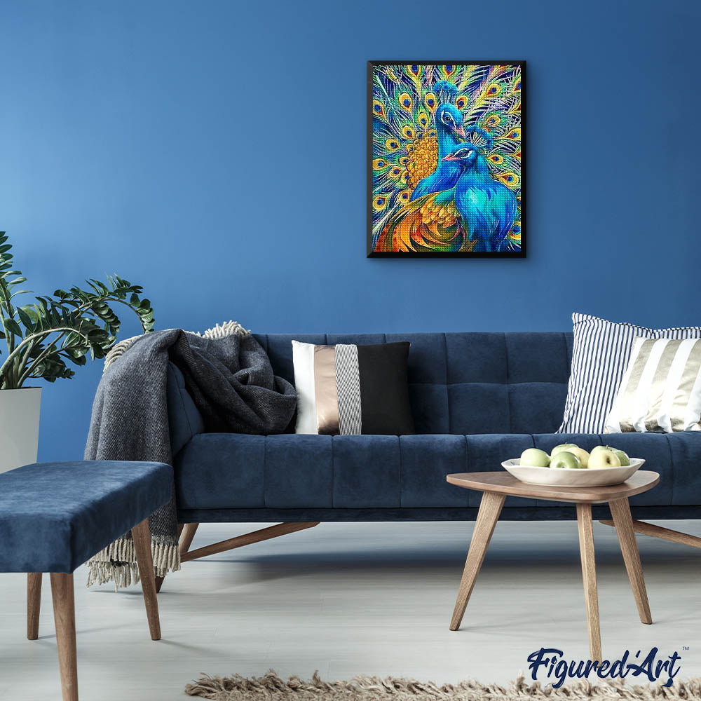 Diamond Painting - Couple of Peacocks