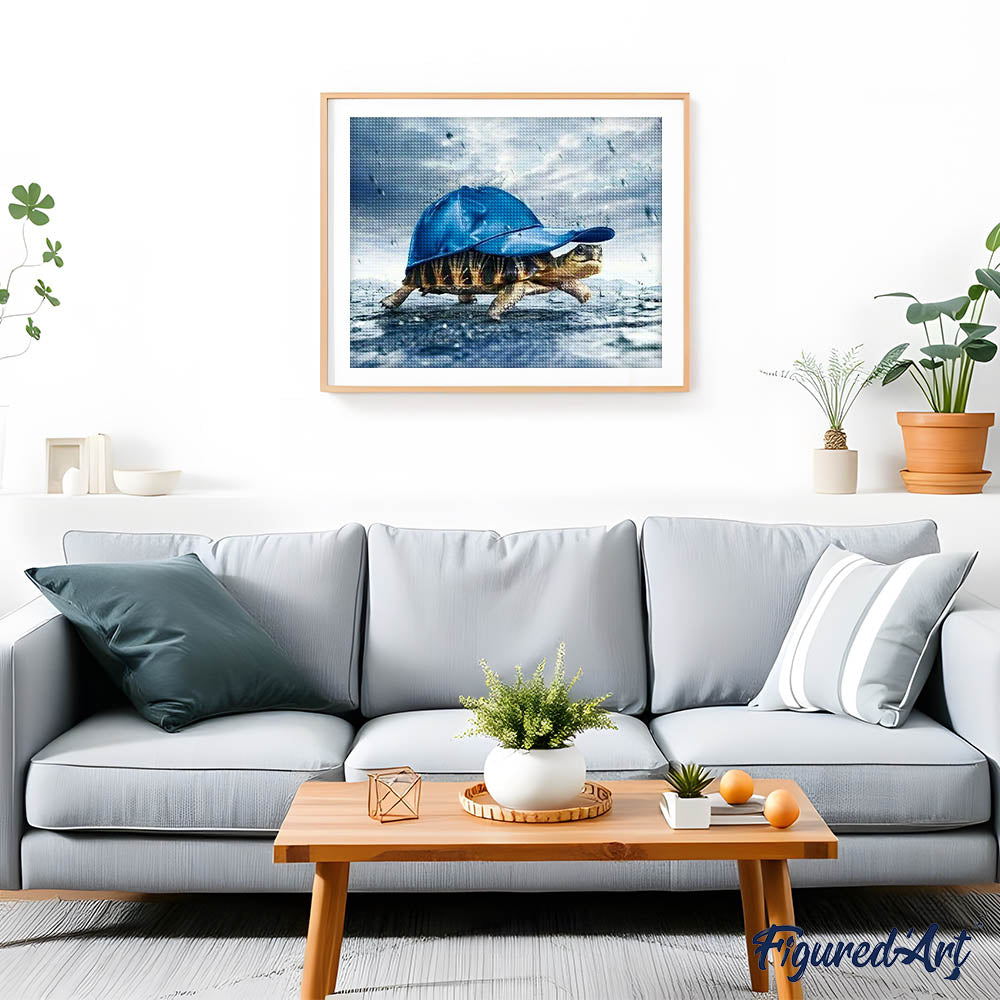 Diamond Painting - Turtle and Cap