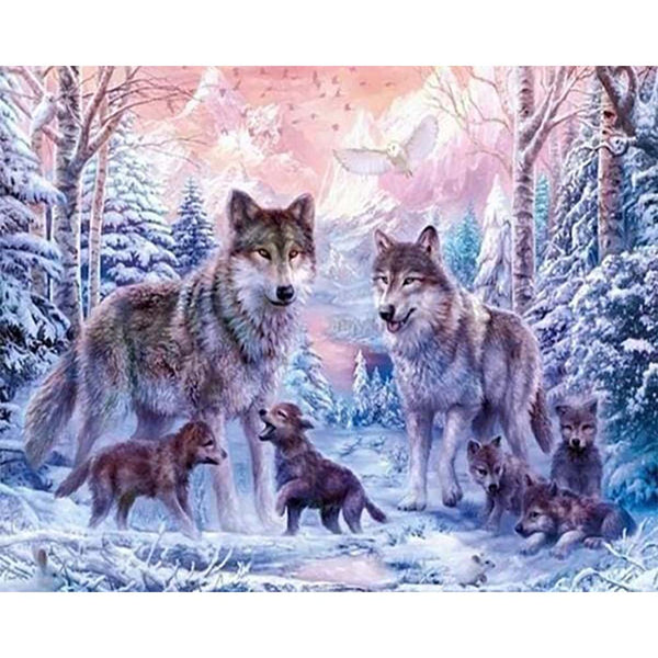 Diamond Painting - Wolves