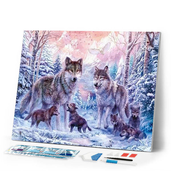 Diamond Painting | Diamond Painting - Wolves | animals Diamond Painting Animals rabbits wolves | FiguredArt