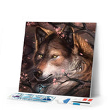 Diamond Painting | Diamond Painting - Wolf Looking | animals Diamond Painting Animals rabbits wolves | FiguredArt