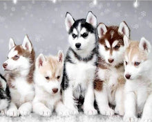 Load image into Gallery viewer, Diamond Painting | Diamond Painting - Little Wolves | animals Diamond Painting Animals rabbits wolves | FiguredArt