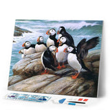 Diamond Painting | Diamond Painting - Birds in seaside | animals birds Diamond Painting Animals | FiguredArt