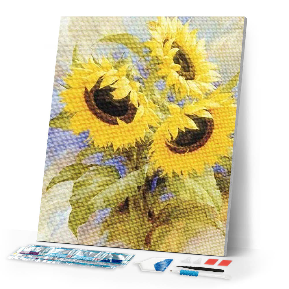 Diamond Painting | Diamond Painting - Small Sunflowers | Diamond Painting Flowers flowers | FiguredArt