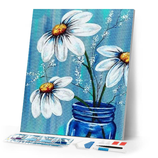 Diamond Painting | Diamond Painting - Flower Vase | Diamond Painting Flowers flowers | FiguredArt