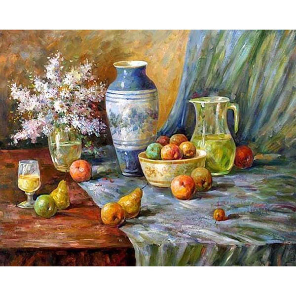 Diamond Painting - Fruits on table
