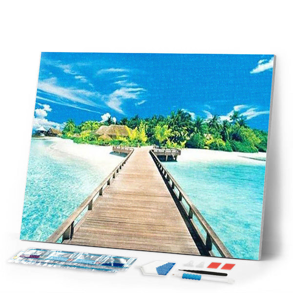 Diamond Painting | Diamond Painting - Path to Paradise | Diamond Painting Landscapes landscapes | FiguredArt