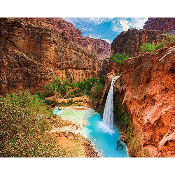 Diamond Painting - Waterfall in the Desert