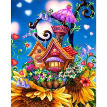 Load image into Gallery viewer, Diamond Painting - Castle on Sunflowers