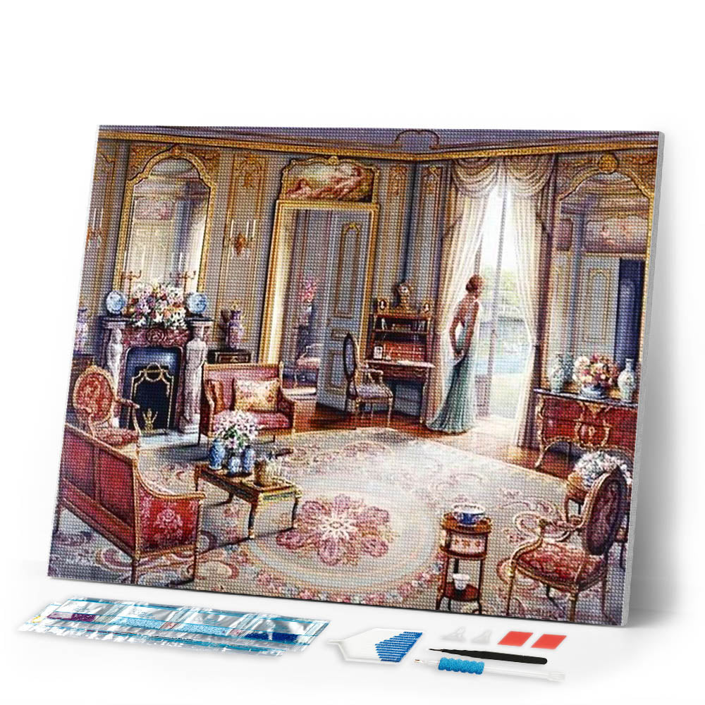 Diamond Painting | Diamond Painting - Life in Castle | castles Diamond Painting Romance romance | FiguredArt
