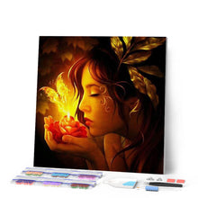 Load image into Gallery viewer, Diamond Painting - Woman and Butterfly