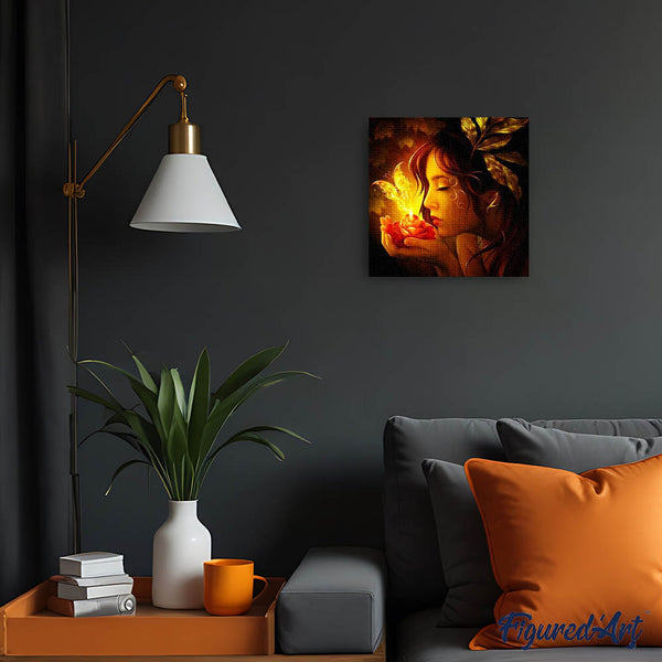 Diamond Painting - Woman and Butterfly