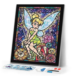 Diamond Painting | Diamond Painting - Fairy and Mosaic | Diamond Painting Romance romance | FiguredArt