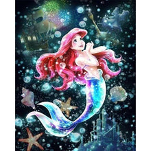 Load image into Gallery viewer, Diamond Painting - Mermaid and bubbles