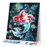 Diamond Painting | Diamond Painting - Mermaid and bubbles | Diamond Painting Romance romance | FiguredArt