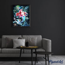 Load image into Gallery viewer, Diamond Painting - Mermaid and bubbles