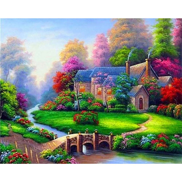 Diamond Painting - Villa with Nice Garden