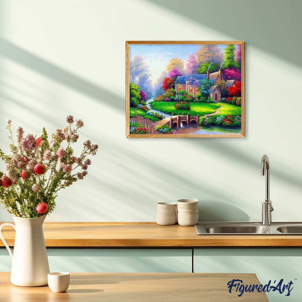 Diamond Painting - Villa with Nice Garden